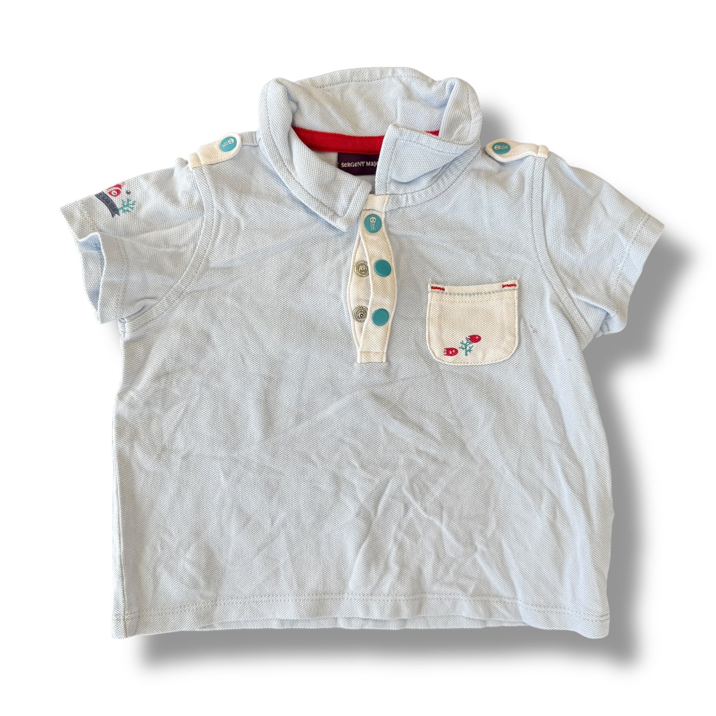 T-shirt polo - Sergent Major - Mixte - 9 mois (71cm)